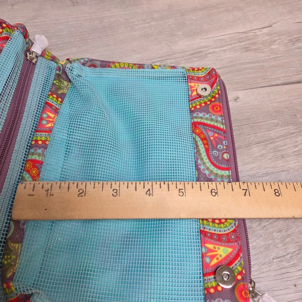 Initials Inc Chic 2 Chic Travel Organizer Bag Sugarplum Paisley Medium NWT